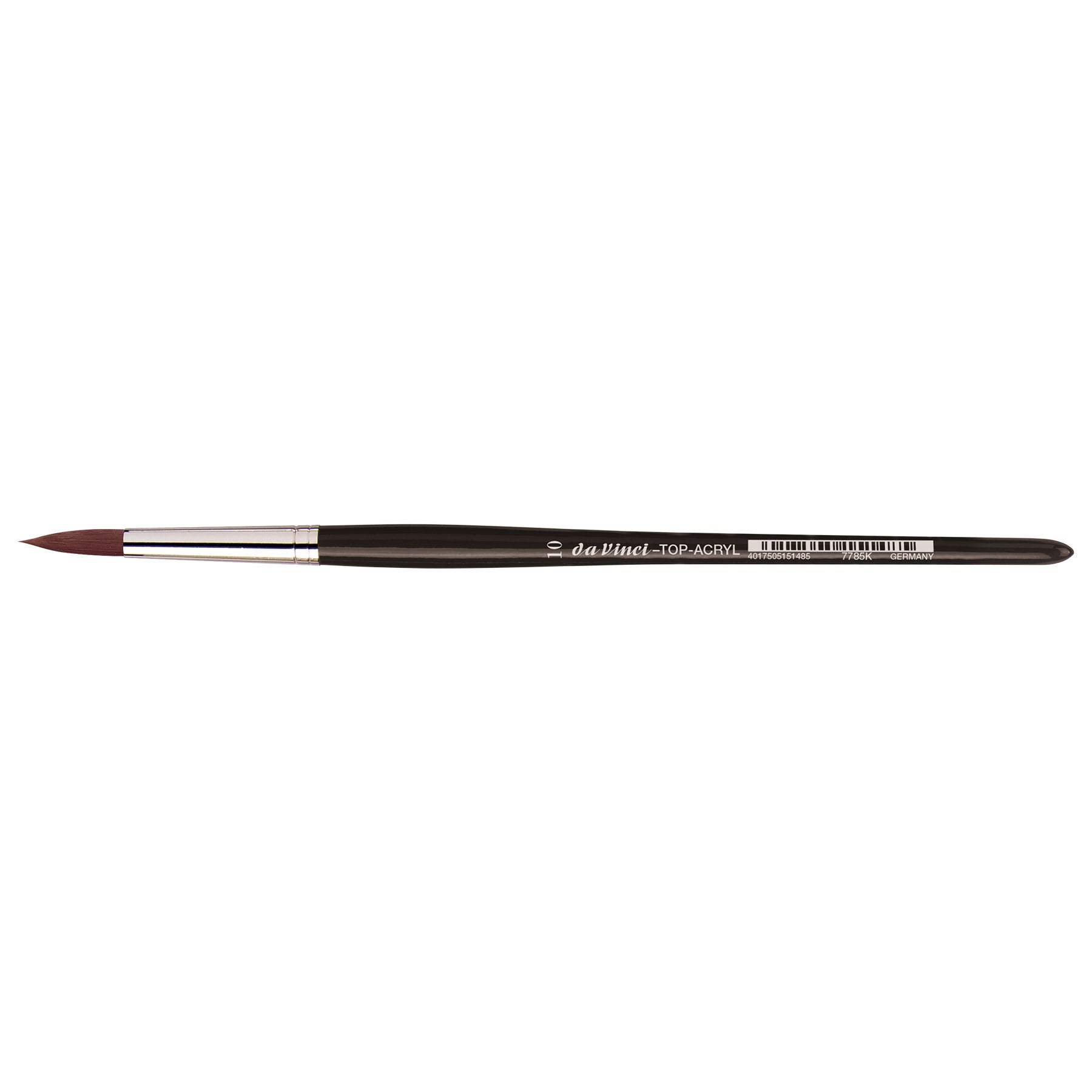 TOP-ACRYL Red-Brown Brush, Synthetic, Acrylic & Oil, Round, Series 7785K, Size 10