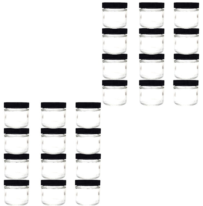Specimen Jar, Flint Glass, 2oz, with Foam-Lined Cap, 53/400 Neck Size, Pack of 24