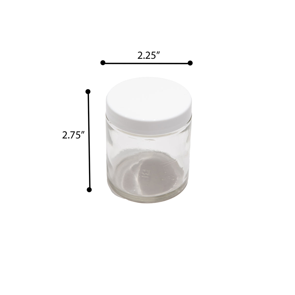 Specimen Jar, Flint Glass, 4oz, with Foam-Lined Cap, 58/400 Neck Size, Pack of 12