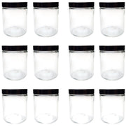 Specimen Jar, Flint Glass, 8oz, with Foam-Lined Cap,  58/400 Neck Size, Pack of 12