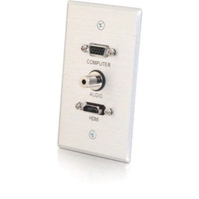 Hdmi Vga 3.5Mm Al Wall Plate