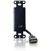 C2G 41013 Composite Video and RCA Stereo Audio Pass Through Single Gang Wall Plate, Brushed Aluminum