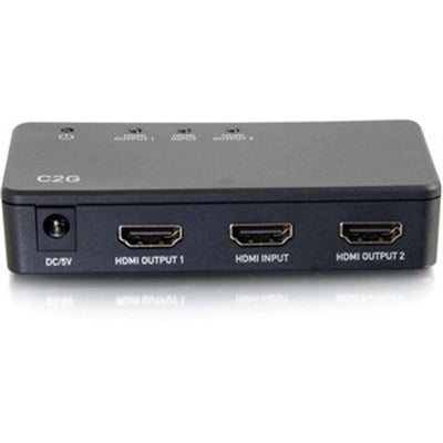 C2G - 757120410577 41057 2-Port 4K HDMI Distribution Amplifier Splitter - 3840 X 2160 - 340 MHz Maximum Video Bandwidt - Black