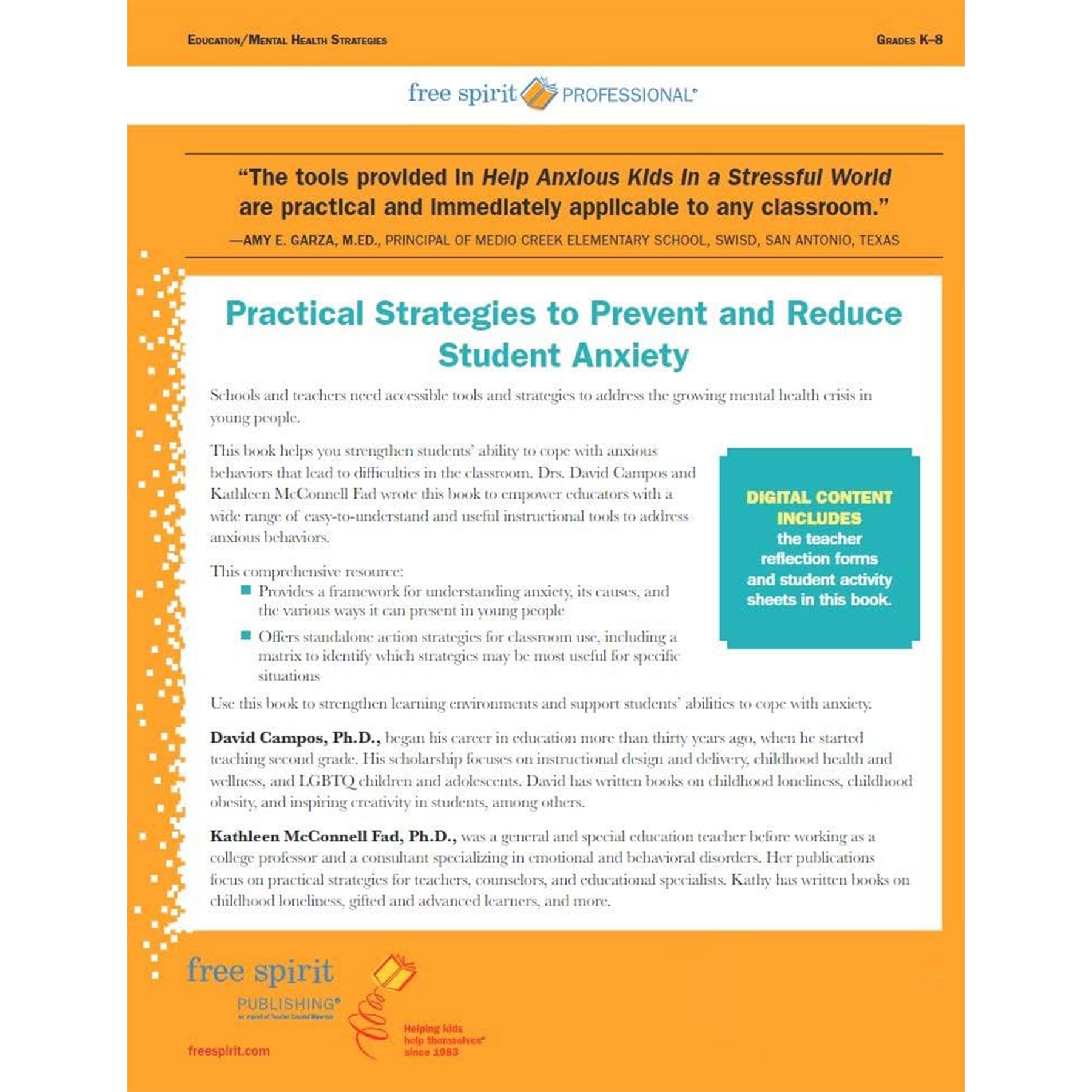 Help Anxious Kids in a Stressful World: 25 Classroom Strategies