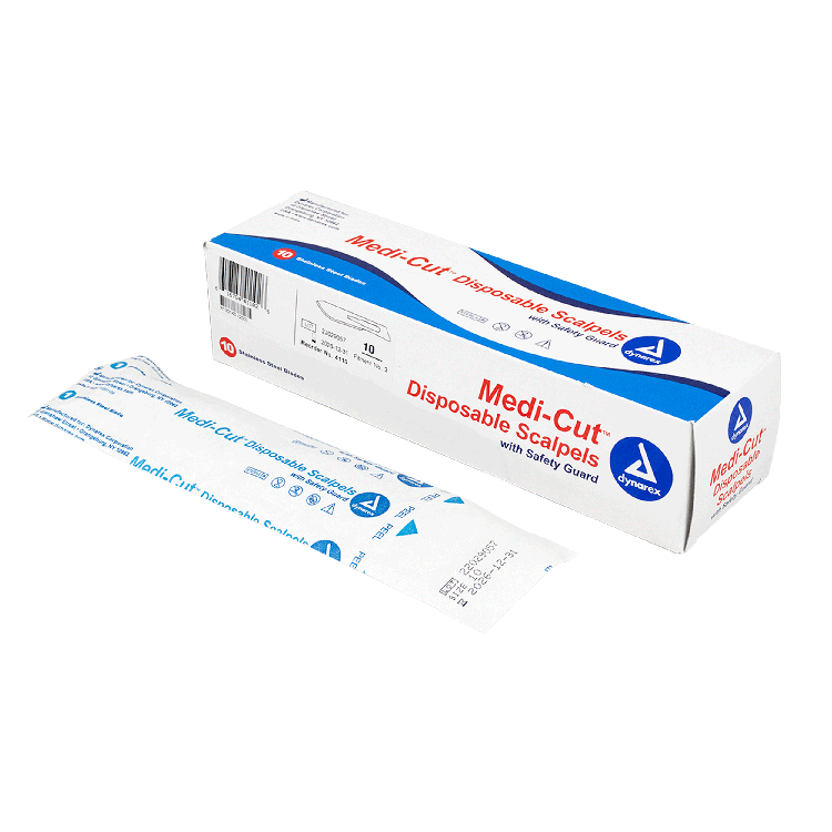 Medi-cut Scalpels Disposable Sterile, #10 - 10 pcs per Box