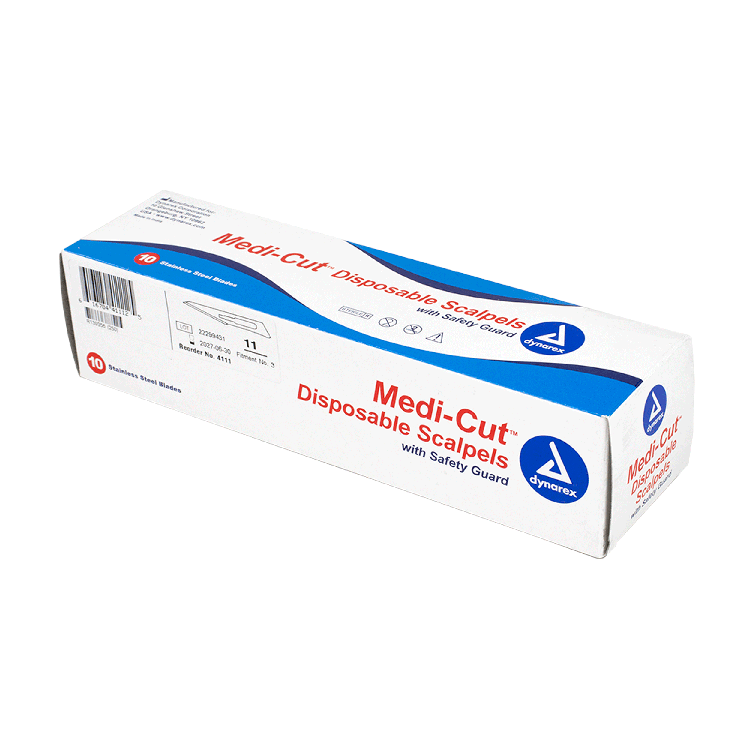 Medi-cut Scalpels Disposable Sterile, #11 - 10 pcs per Box