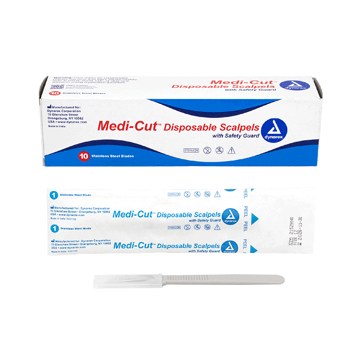 Medi-cut Scalpels Disposable Sterile, #12 - 10 pcs per Box
