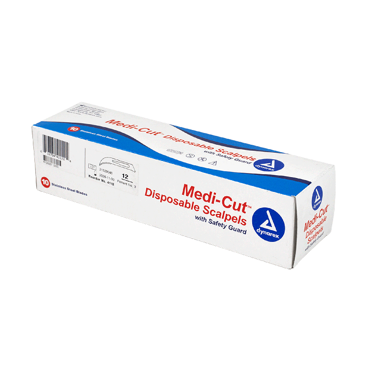 Medi-cut Scalpels Disposable Sterile, #12 - 10 pcs per Box