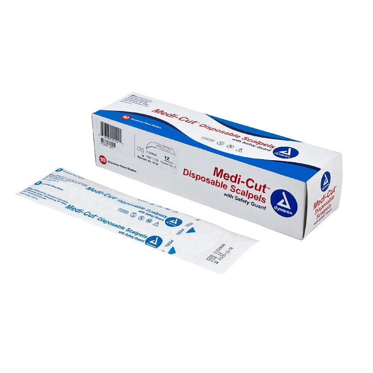 Medi-cut Scalpels Disposable Sterile, #12 - 10 pcs per Box