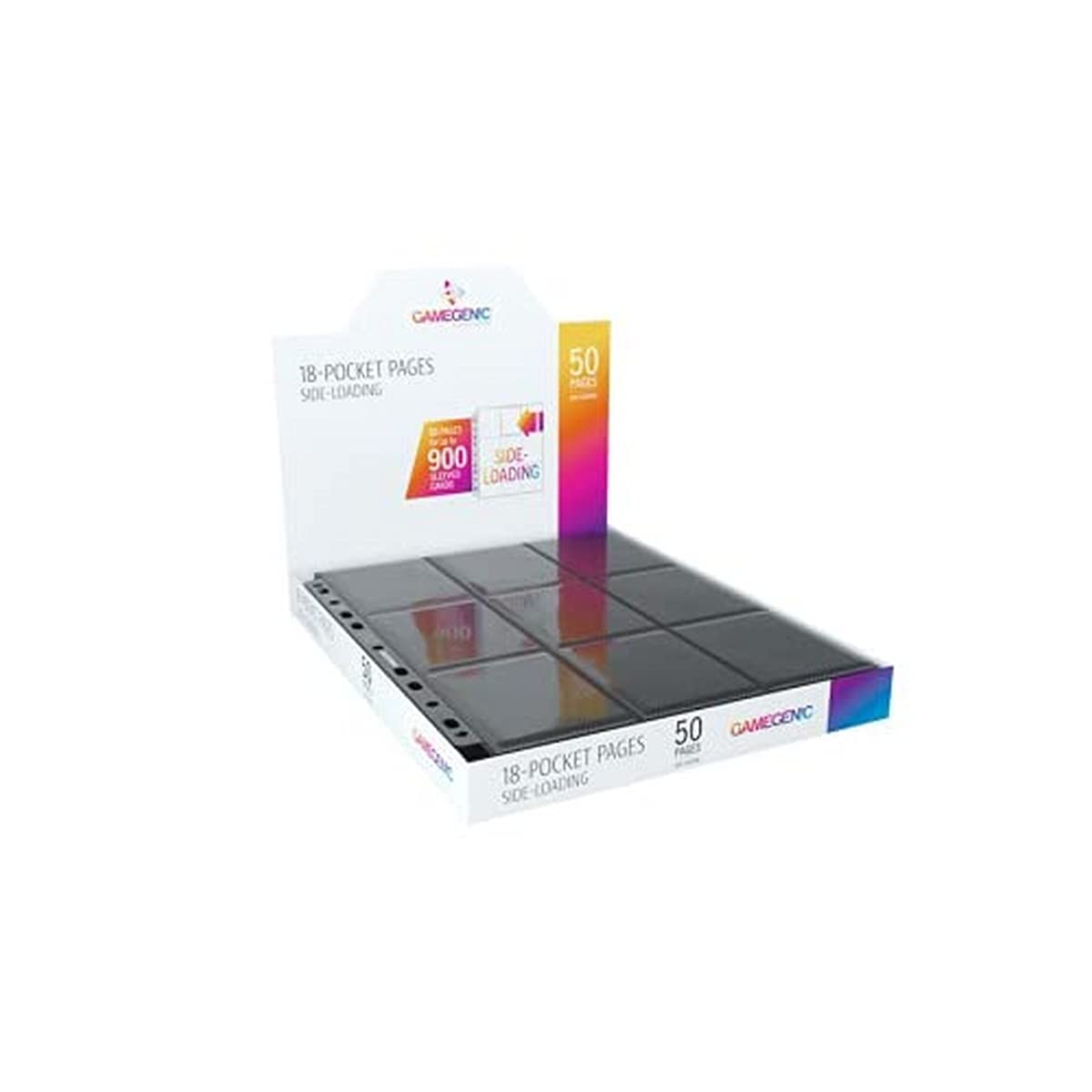Gamegenic Pages: Sideloading 18-Pocket Display - Black (50) (GGS30002ML)