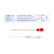 Transport Swab, Sterile, Wooden Shaft, Viscose Tip - 1 per pouch/100 pouches per Bag//10 Bags per Case
