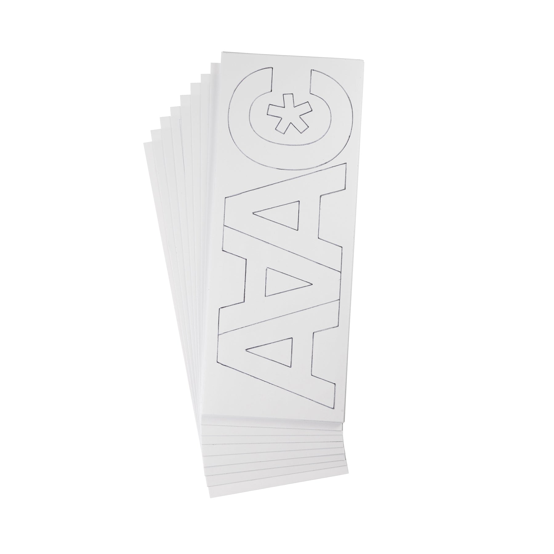 LetterCraft Permanent Vinyl Lettering, Helvetica, 3-Inch, White
