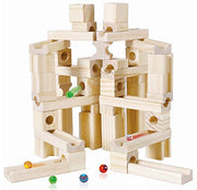 John N. Hansen Timbers 60 Piece Wood Block Marble Run