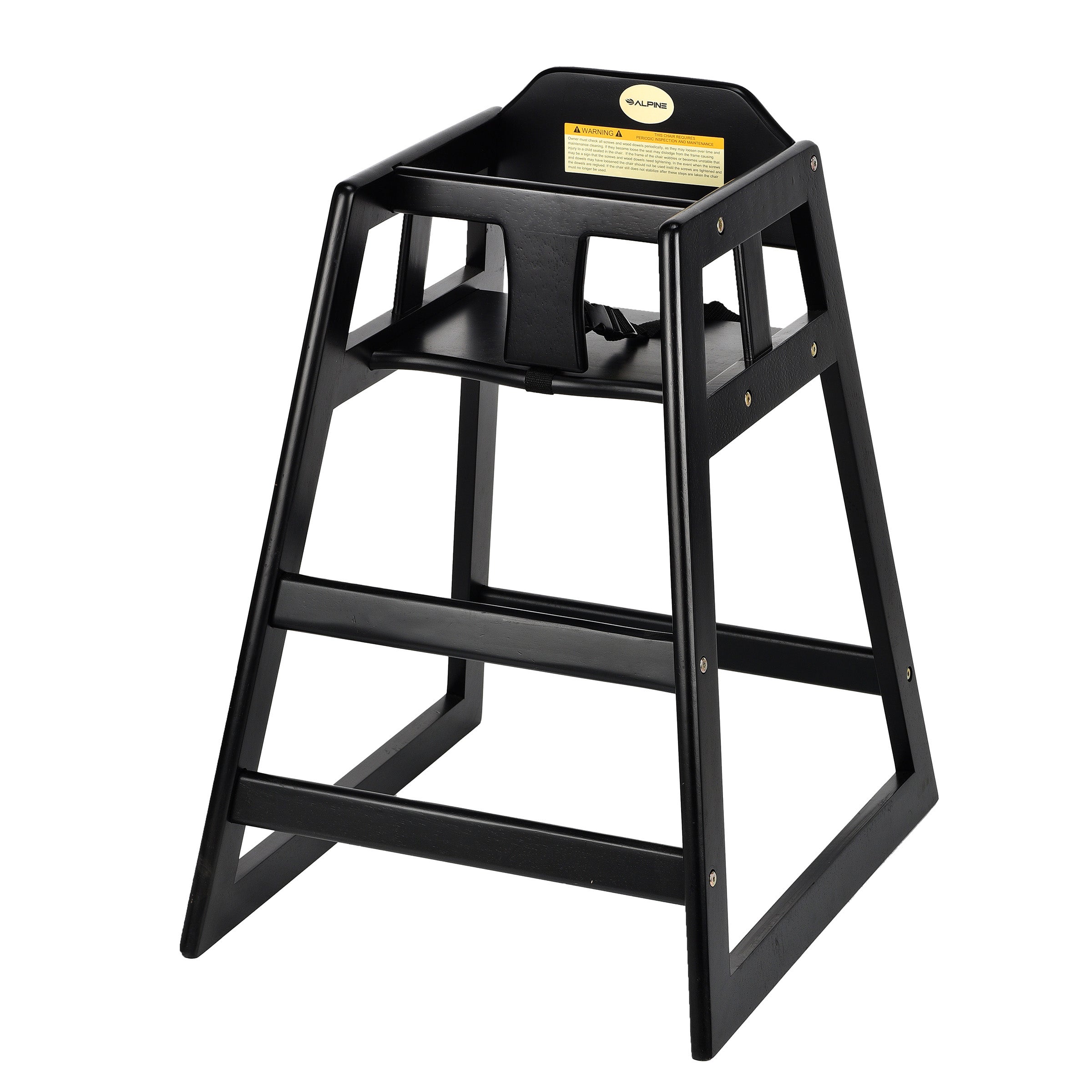 Alpine Industries Baby High Chair Espresso 2-pack