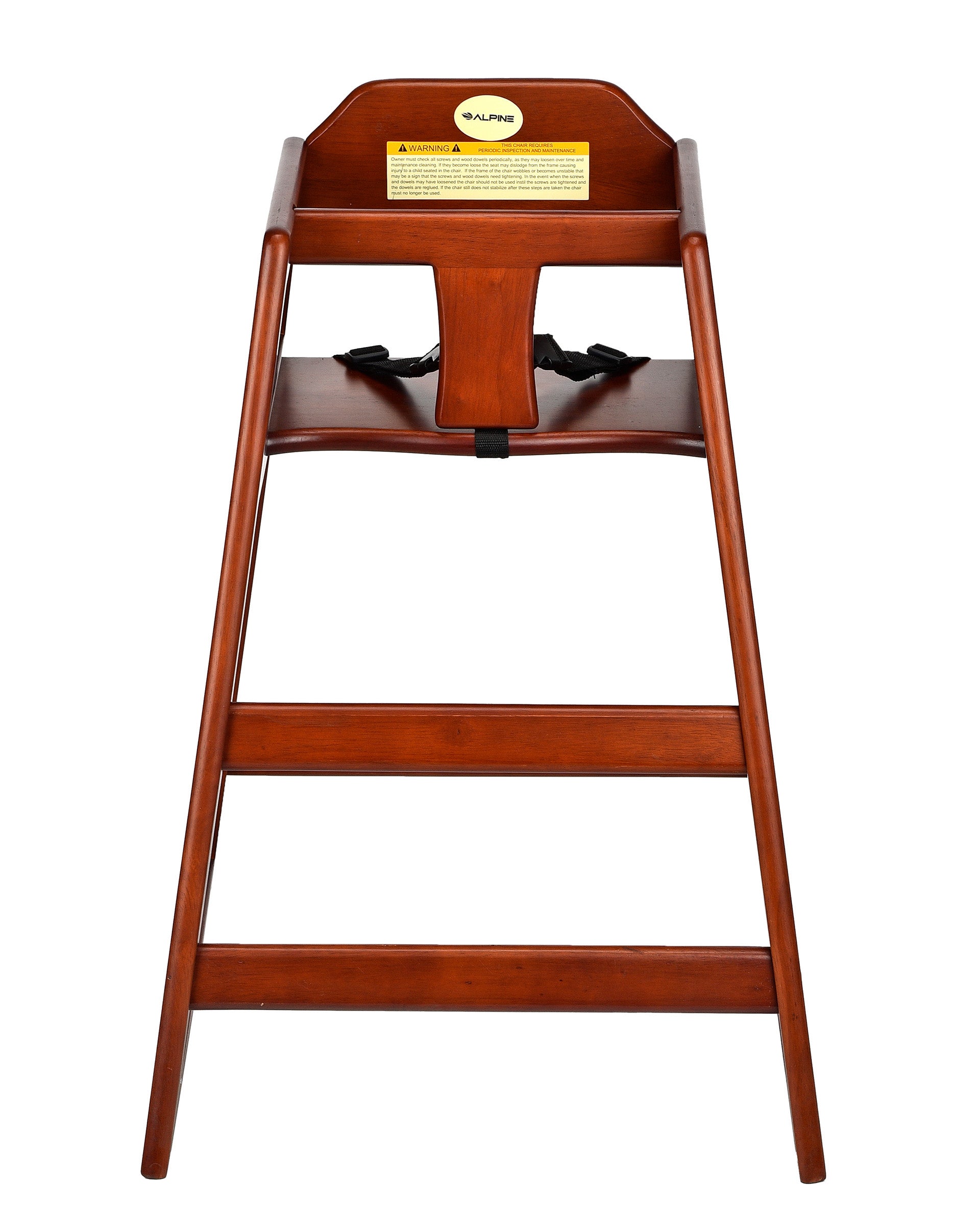 Alpine Industries Baby High Chair Mahagony 2-pack