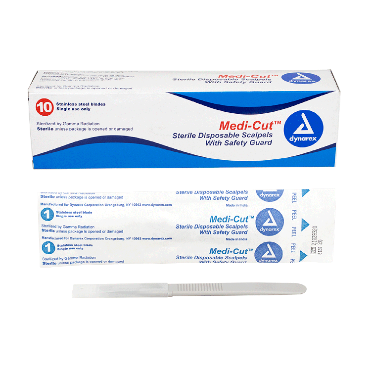 Medi-cut Scalpels Disposable Sterile, #20 - 10 pcs per Box