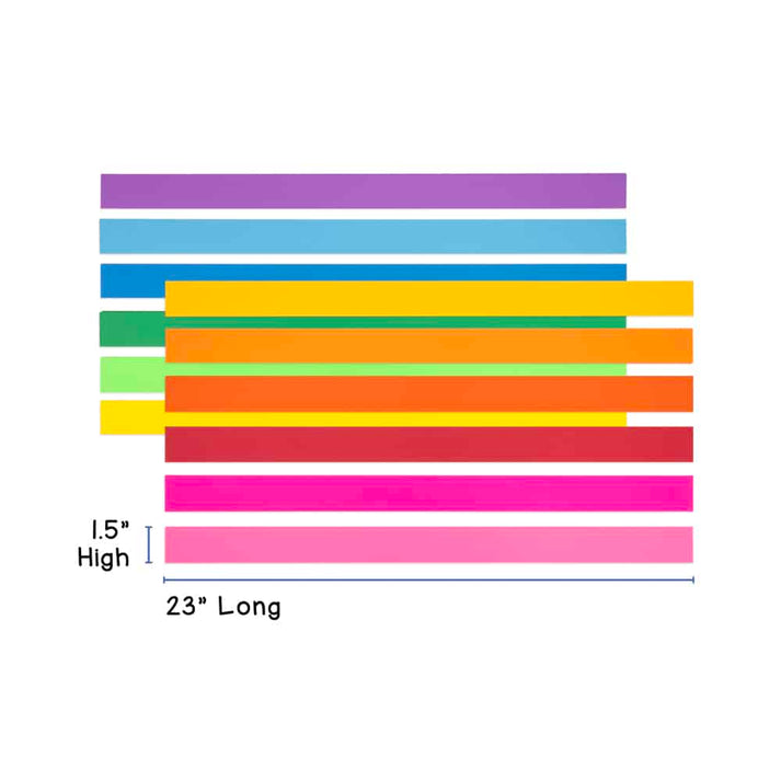Bright Strips - Cardstock 1.5"x23", 100 count, Ultra White