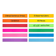 Bright Strips - Cardstock 1.5"x23", 250 ct, 10 Assorted Colors