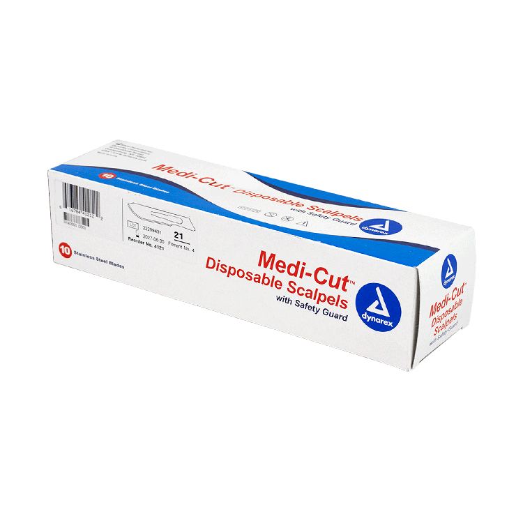 Medi-cut Scalpels Disposable Sterile, #21 - 10 pcs per Box