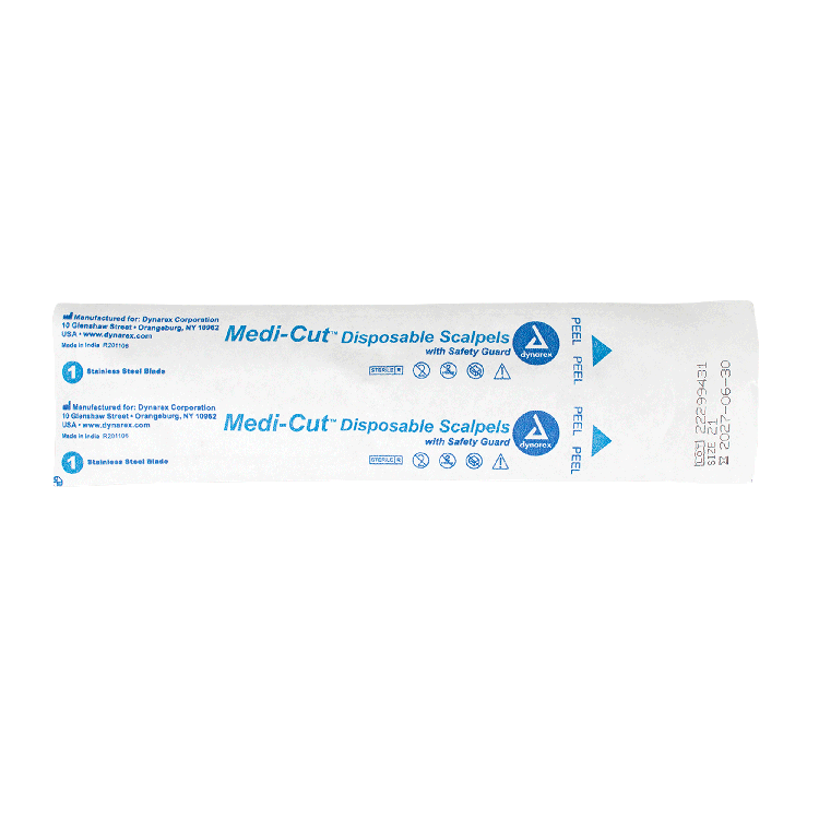 Medi-cut Scalpels Disposable Sterile, #21 - 10 pcs per Box