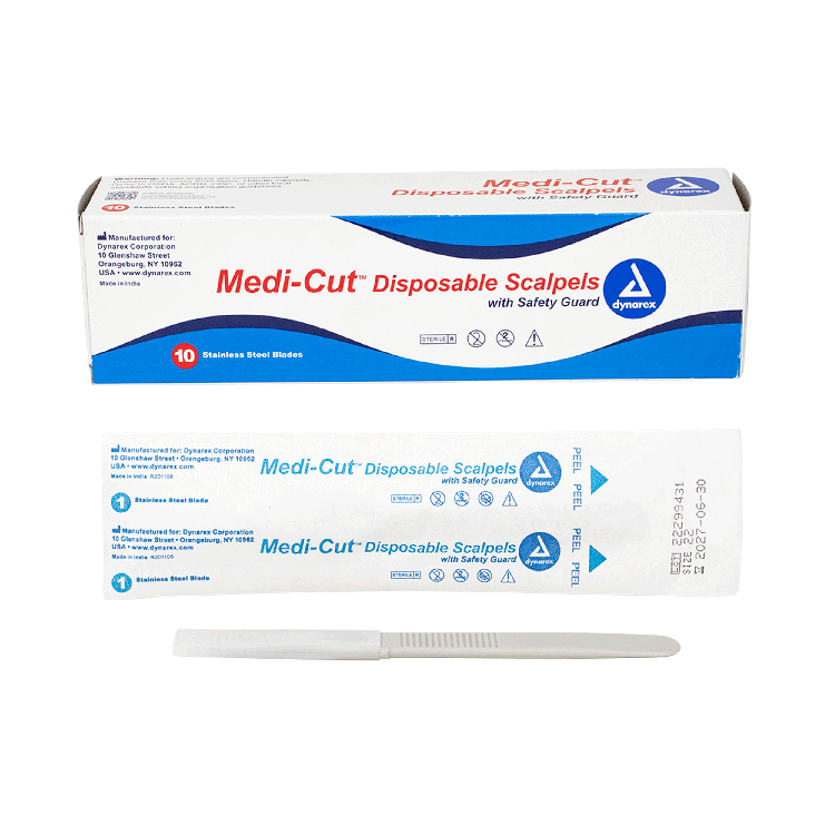 Medi-cut Scalpels Disposable Sterile, #22 - 10 pcs per Box