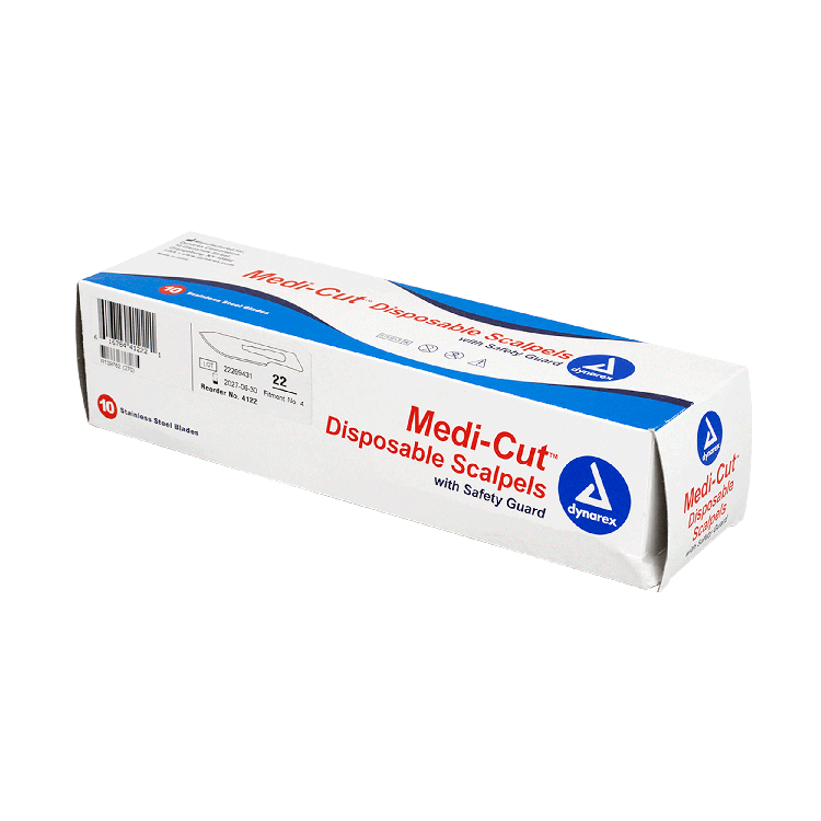 Medi-cut Scalpels Disposable Sterile, #22 - 10 pcs per Box