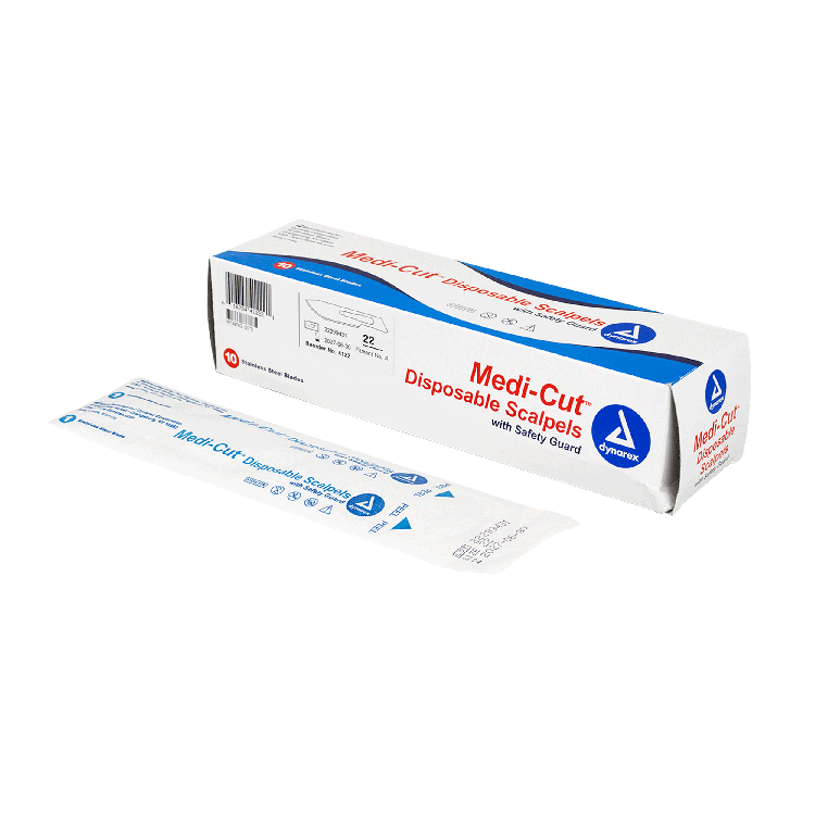 Medi-cut Scalpels Disposable Sterile, #22 - 10 pcs per Box