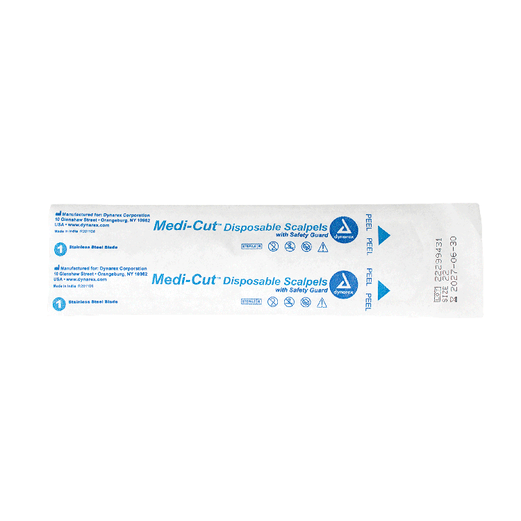 Medi-cut Scalpels Disposable Sterile, #22 - 10 pcs per Box