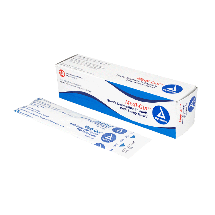 Medi-cut Scalpels Disposable Sterile, #23 - 10 pcs per Box