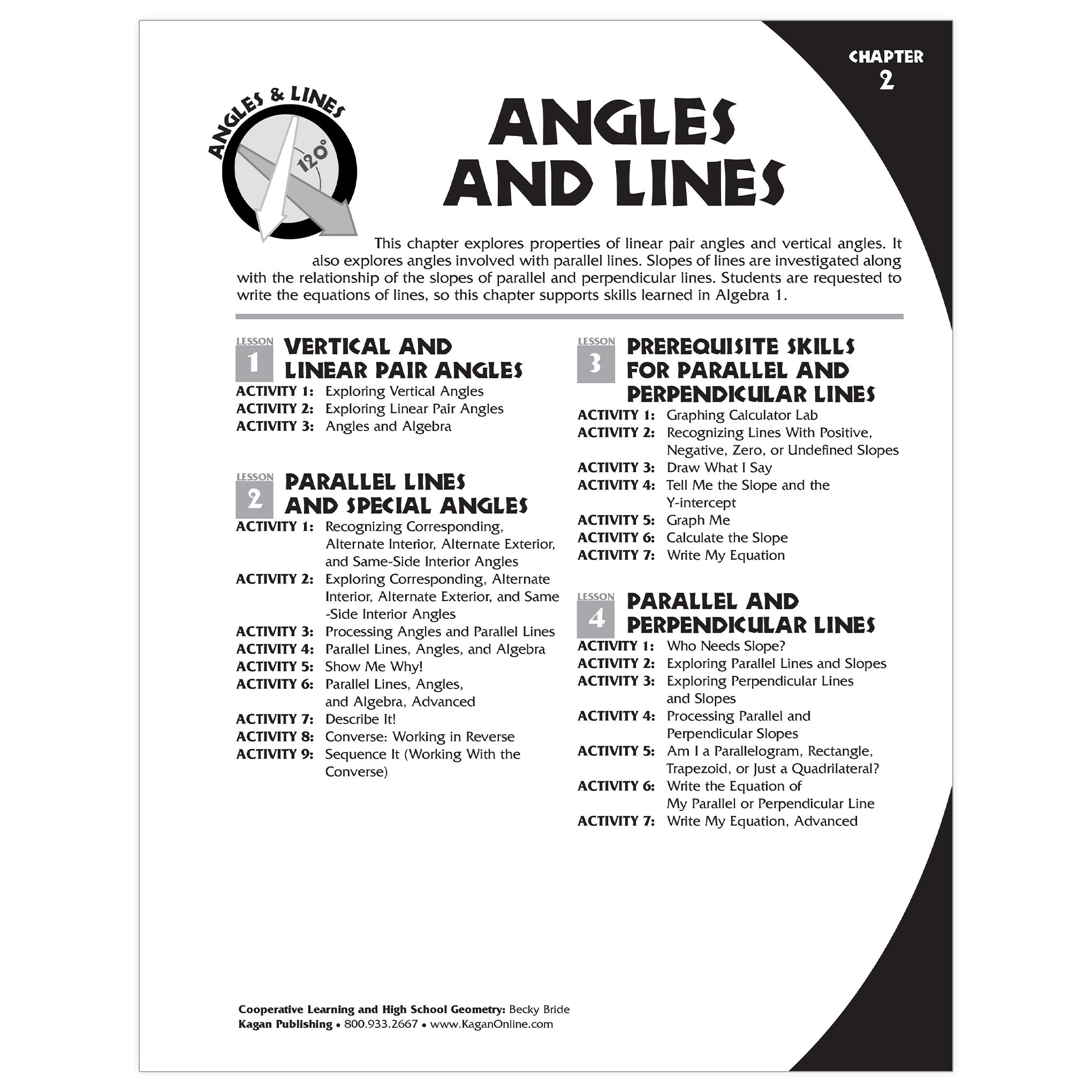 Cooperative Learning & Geometry High School Activities Book, Grade 8-12