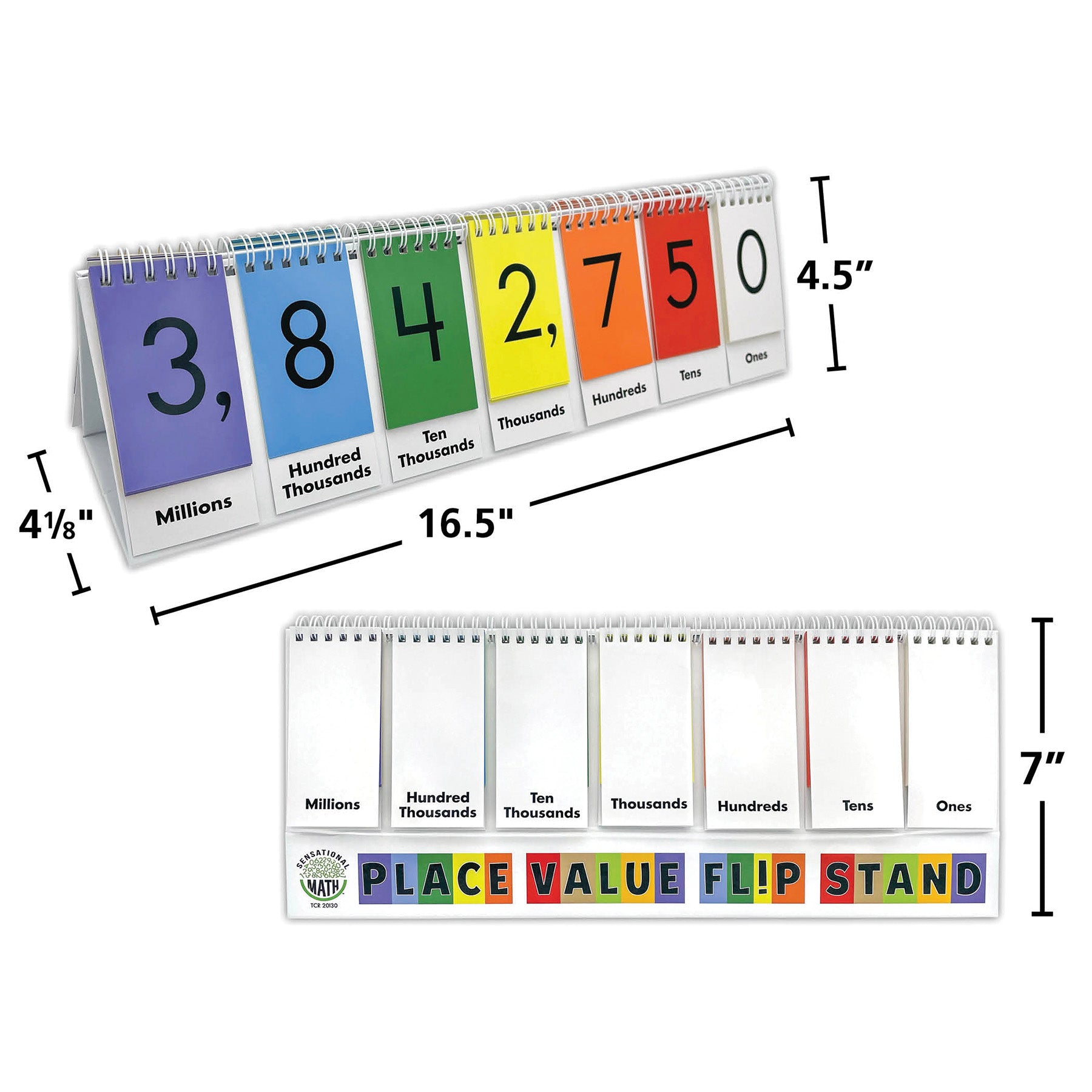 Place Value Flip Stand, Thousandths to Millions