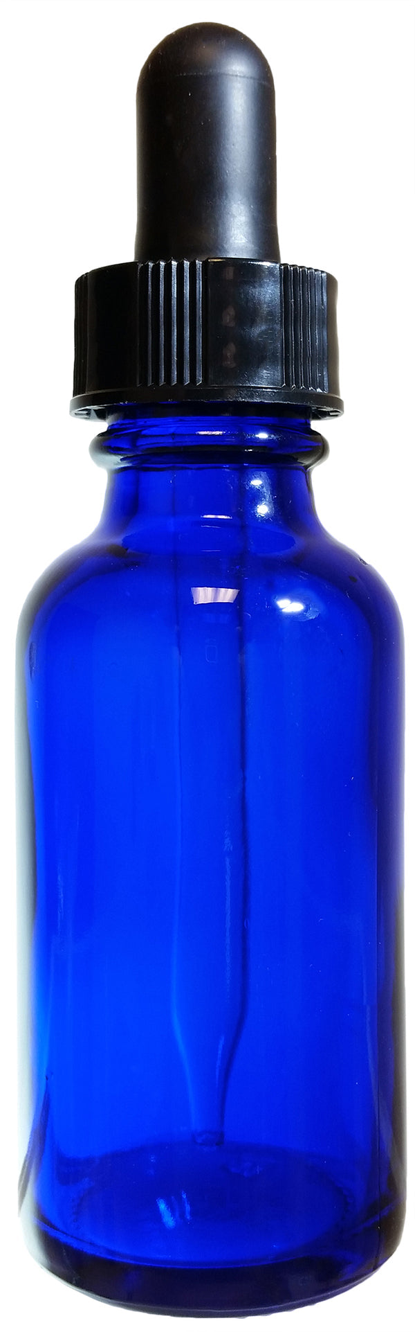 Bottle, Flint Glass, Cobalt Blue, 2oz, with Dropper Assembly, 20/400 Neck Size, Pack of 12