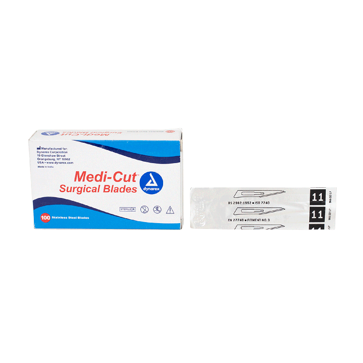 Medi-Cut Surgical Blades, #11 - 100 pcs per Box