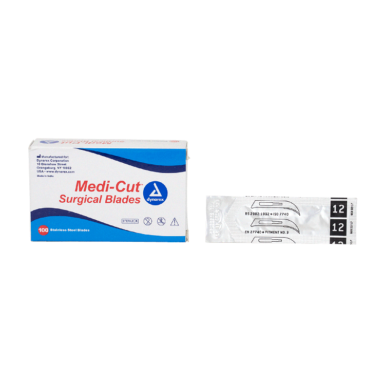 Medi-Cut Surgical Blades, #12 - 100 pcs per Box