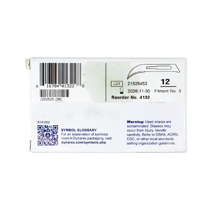Medi-Cut Surgical Blades, #12 - 100 pcs per Box
