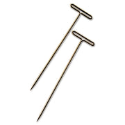 Gem Office Products T-pins - 1.5" Length - Nickel - Steel - 100 / Box