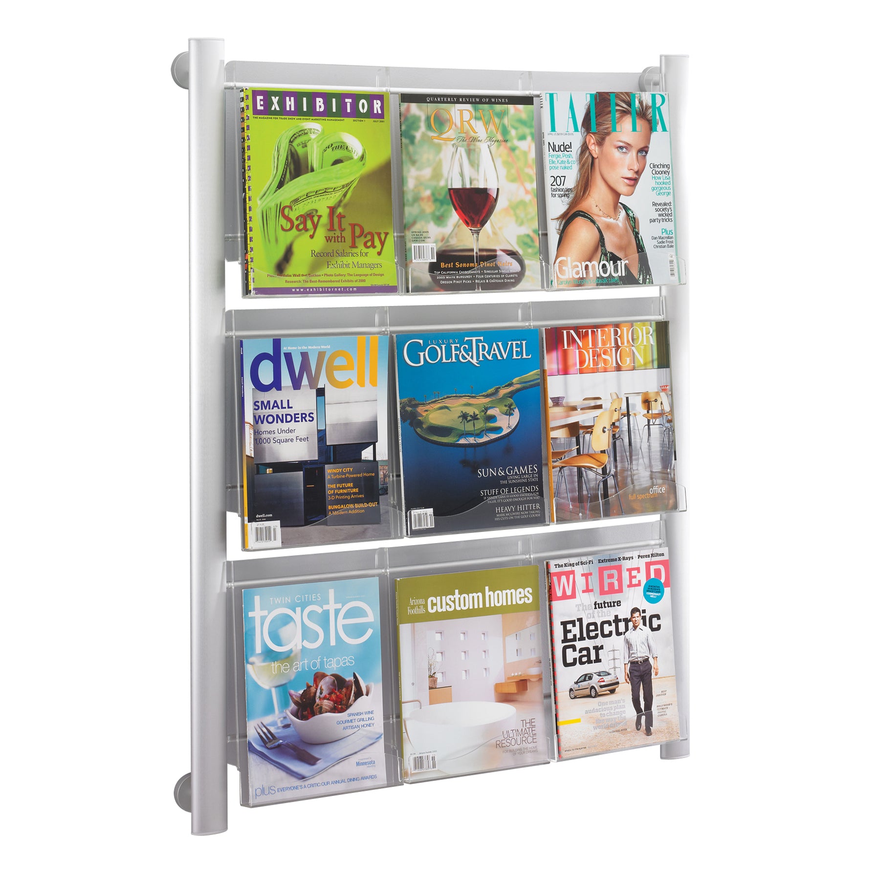 Lit Rack 9 Pckt Luxe