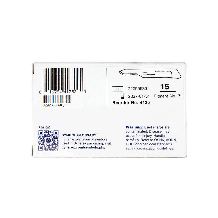 Medi-Cut Surgical Blades, #15 - 100 pcs per Box