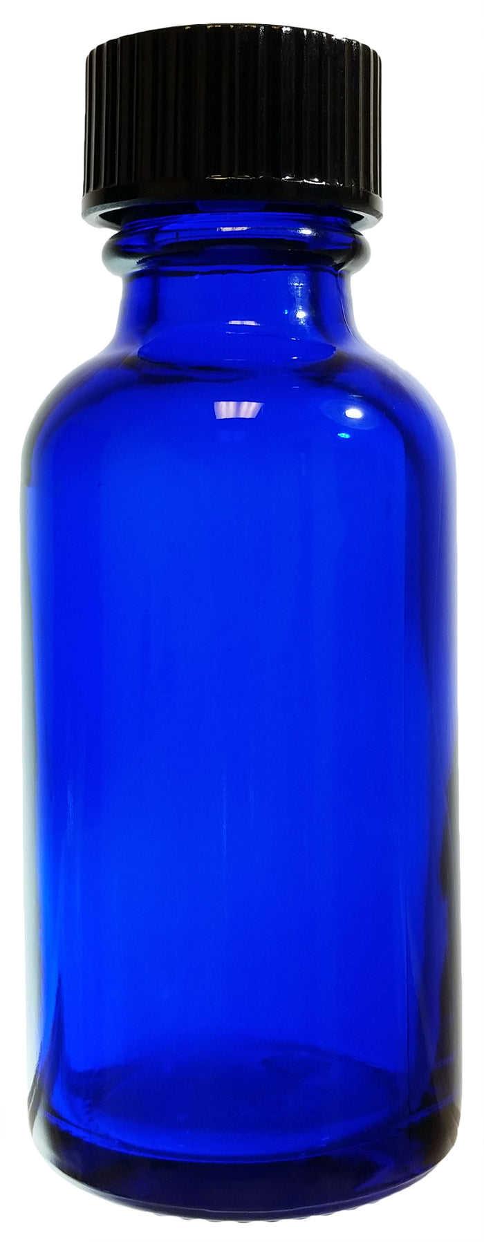 Bottle, Flint Glass, Cobalt Blue, 2oz, with Cap, 20/400 Neck Size, Pack of 12