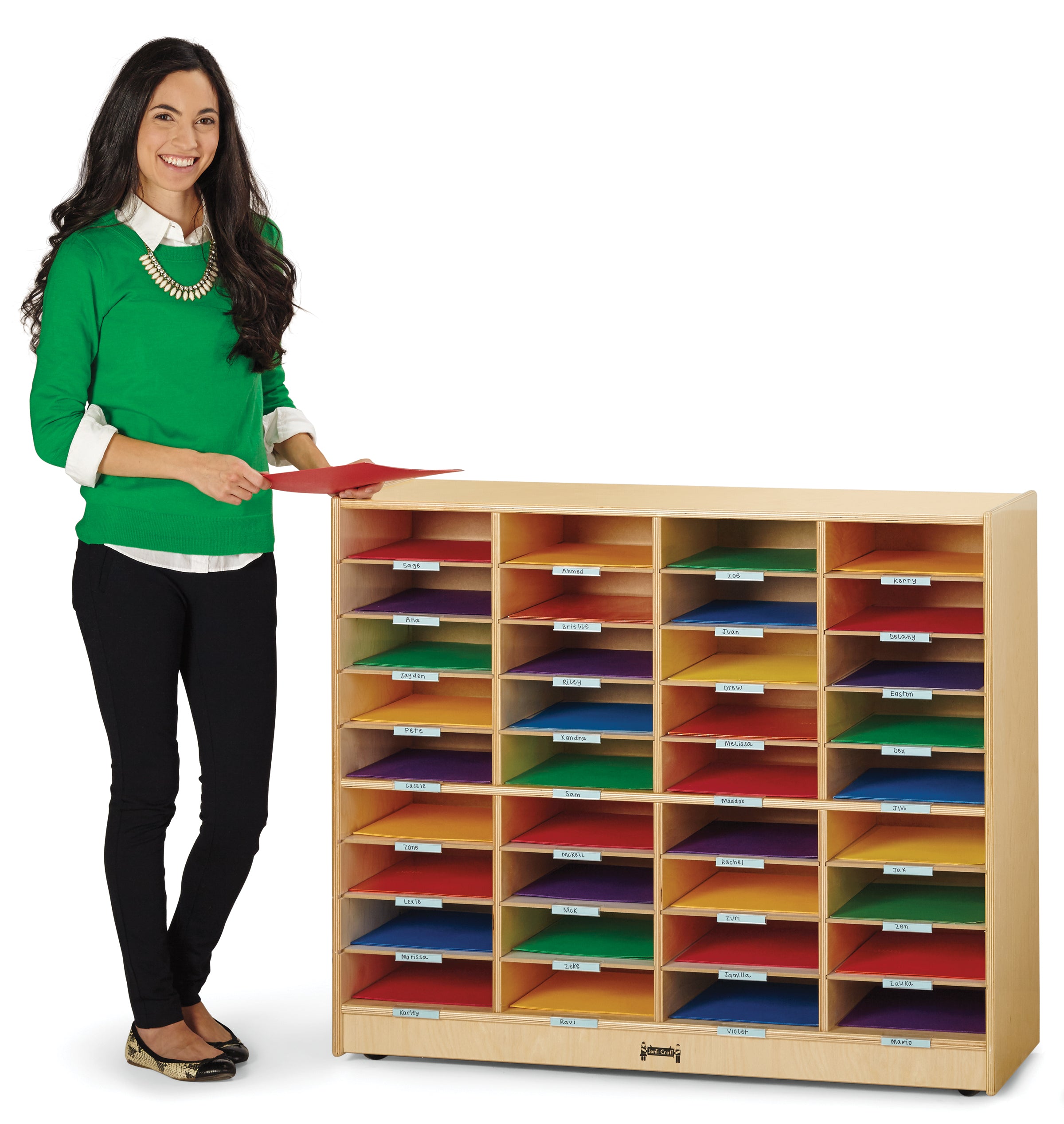 Jonti-Craft® Mobile Mailbox Organizer - Plywood Back