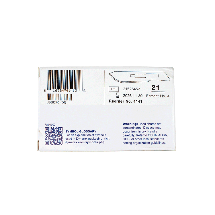 Medi-Cut Surgical Blades, #21 - 100 pcs per Box