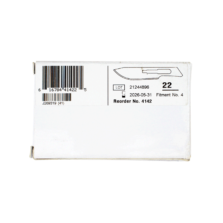 Medi-Cut Surgical Blades, #22 - 100 pcs per Box