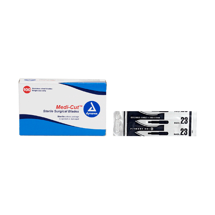 Medi-Cut Surgical Blades, #23 - 100 pcs per Box
