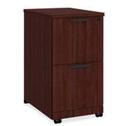 OfficeSource Laminate 2 Drawer Mobile Pedestal - File/File - Cherry