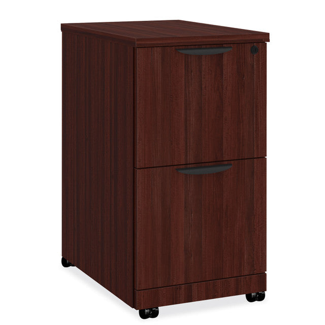 OfficeSource Laminate 2 Drawer Mobile Pedestal - File/File - Cherry