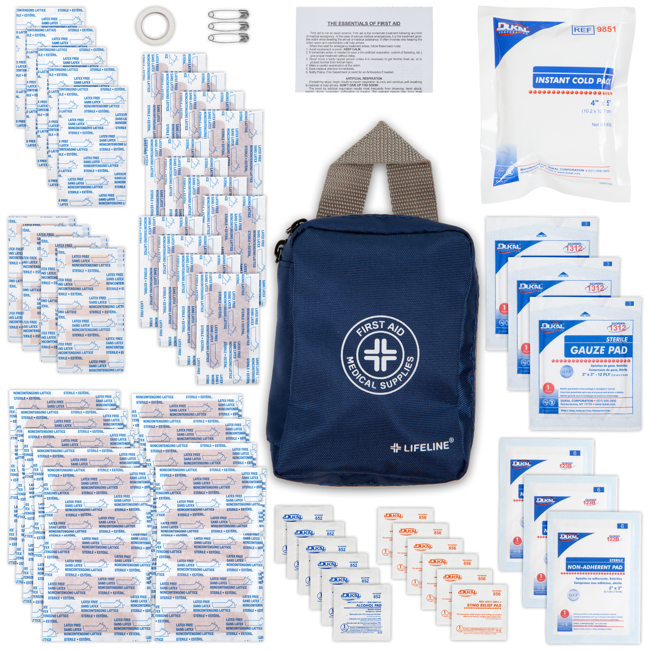 Essential First Aid Kit - 125 Piece