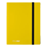 Ultra PRO 9 Pocket Lemon Yellow Pro Trading Card Binder - Holds 360 Cards for Pokemon Cards, Baseball Cards, Sports Cards - Archival-Safe Card Holder with Side-Loading Pockets, Elastic Strap Closure