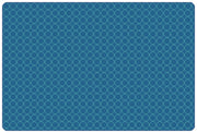 KIDSoft Comforting Circles Tonal Solid Rug - 3ft x 4ft - Rectangle - Blue Teal