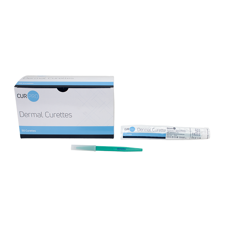 Dermal Curette, 3 mm - 50 Curettes per Case