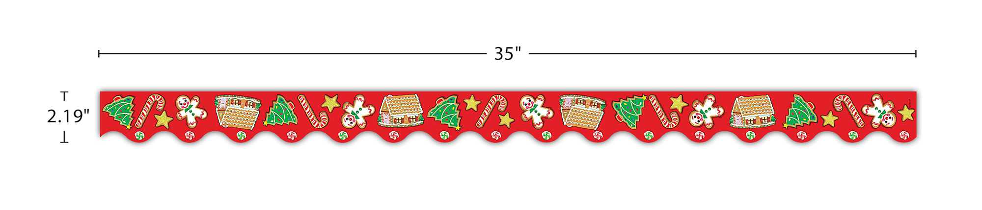 Christmas Scalloped Border Trim